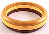 BB119 set of three layered bakelite bangles